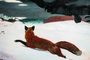 Fox Hunt by Winslow Homer Art Print Canvas Wall Art and Framed Poster