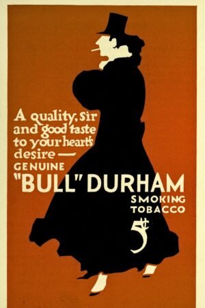 Genuine Bull Durham Smoking Tobacco Poster