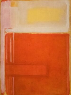 Mark Rothko No 8 Orange Yellow White abstract expressionlist painting canvas wall art and framed poster print