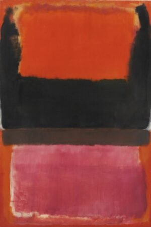 Mark Rothko No. 21 Red, Brown, Black and Orange Abstract Art Print framed poster and canvas wall art