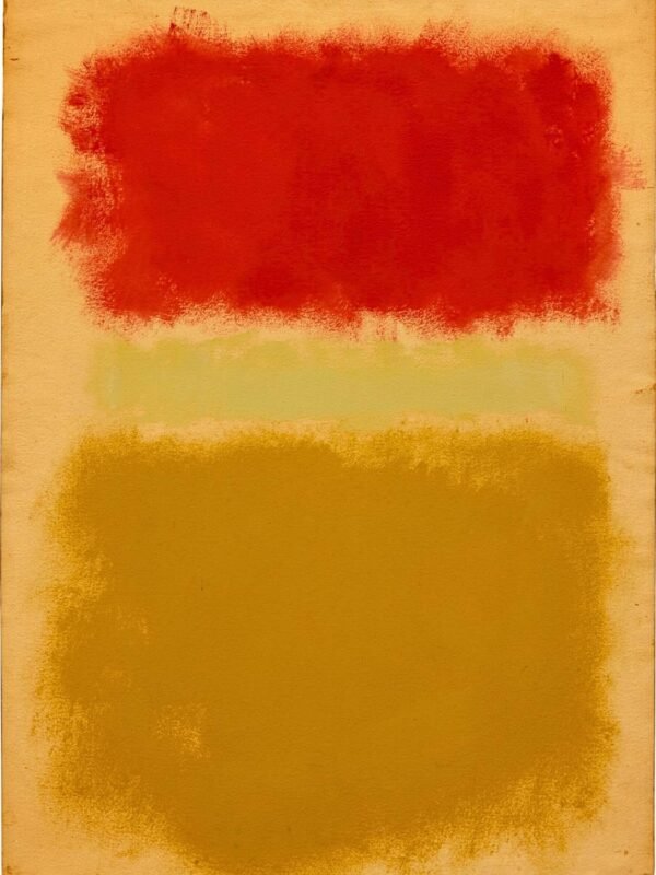 Mark Rothko Red, Mustrad Yellow and Orange Abstract Wall Art Print framed poster and canvas art for wall decor