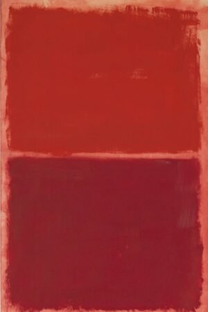 Mark Rothko Red on Red Abstract Art Print, framed canvas wall art