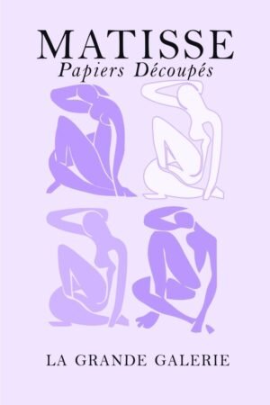 Matisse Papiers Decoupes Sitting Womans Poster, Framed Canvas Wall Art Print