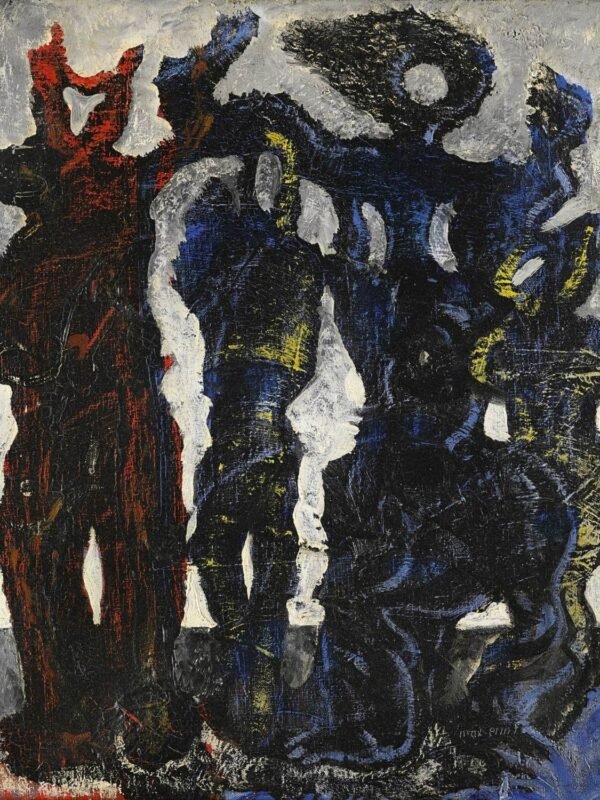 Max Ernst La Horde 1927 Art Print framed poster and surrealist abstract canvas wall art