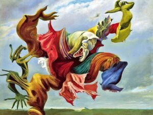 Max Ernst The Fireside Angel Print framed poster and surrealist monster canvas wall art