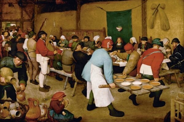 Pieter Bruegel The Peasant Wedding Print framed poster and canvas wall art