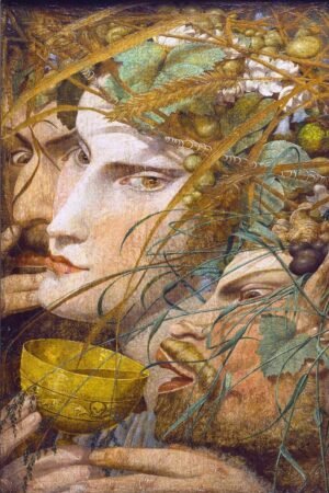 Richard Dadd Bacchanalian Scene Art Print, framed poster and canvas wall art