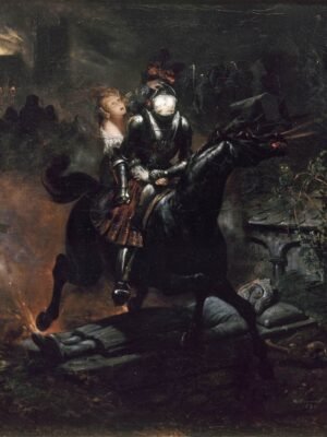 The Ballad of Lenore or The Dead Travel Fast – Emile Jean Horace Vernet Art Print