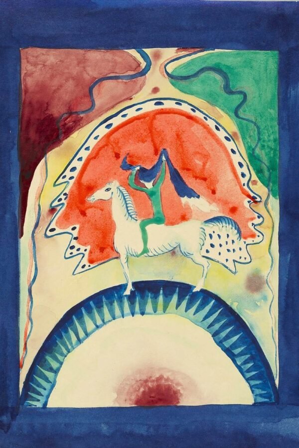 The Blue Rider Almanac (1911) Wassily Kandinsky abstract painting canvas wall art and framed poster Print