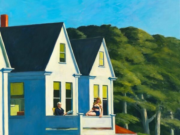 Edward Hopper Second Story Sunlight Art Print Framed Poster and Canvas Wall art