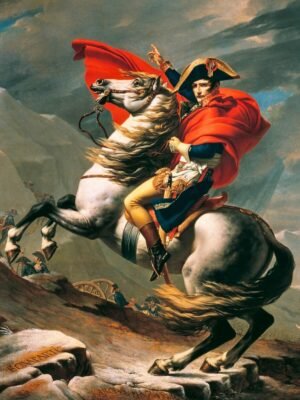 Napoleon Crossing the Alps Poster Print anf framed canvas wall art Jacques-Louis David
