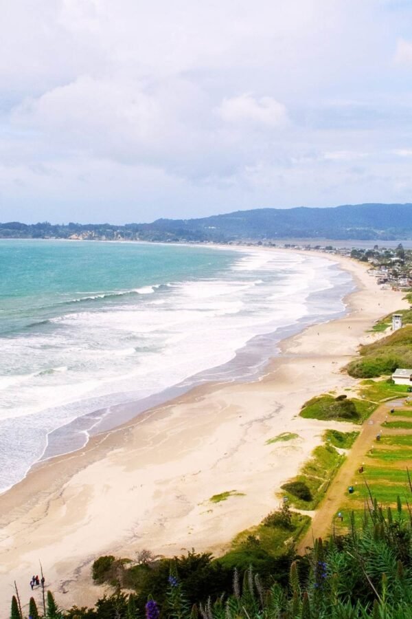 Stinson Beach Poster Coastal Landscape Canvas Wall Art Print
