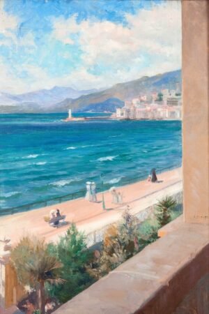 Albert Edelfelt From my Window in Cannes Art Print, Framed Poster and Canvas Wall art