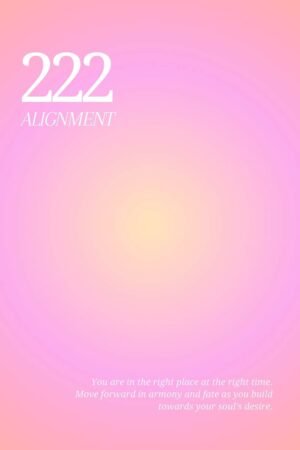 Aura Gradient Angel No 222 Alignment Poster