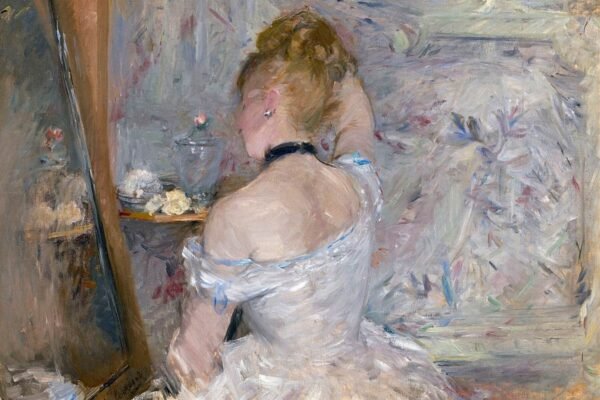 Berthe Morisot Woman at Her Toilette Print