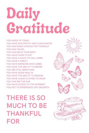 Daily Gratitude Poster