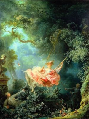 Jean Honoré Fragonard The Swing Print framed poster and canvas wall art
