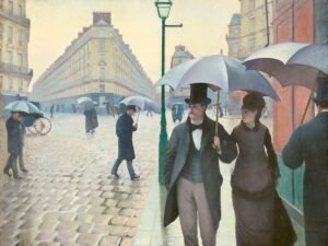 Paris Street Rainy Day Print Gustave Caillebotte Canvas Wall Art and Framed Poster