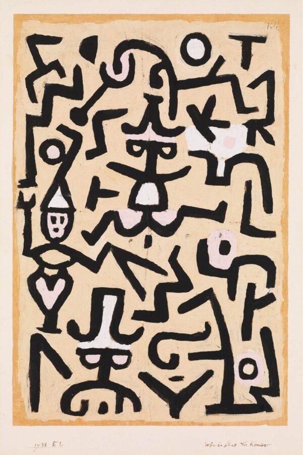 Paul Klee Comedians Handbill Abstract Art Print