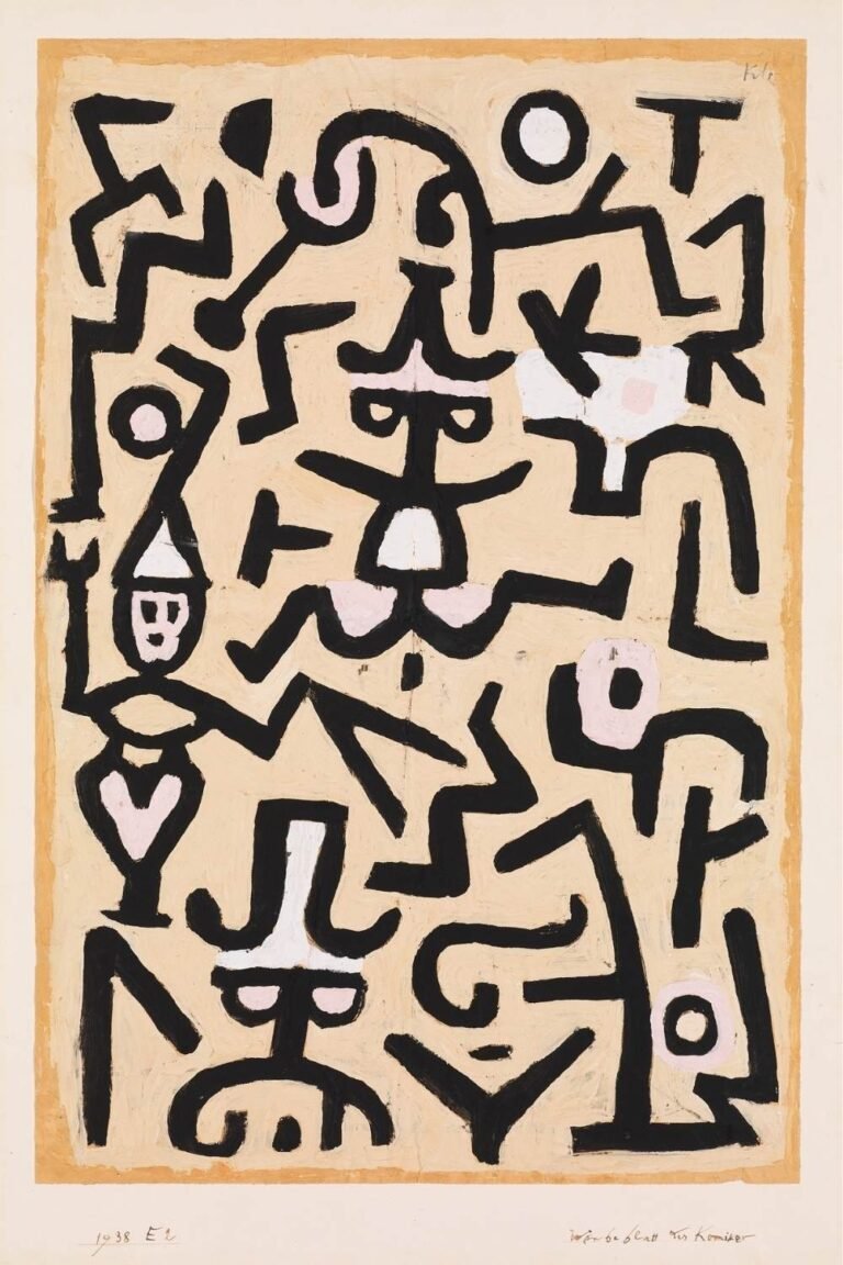 Paul Klee: Twittering Machine - 1922 - Framed Canvas Art