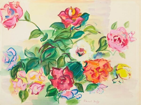 Raoul Dufy Bouquet of Roses Print
